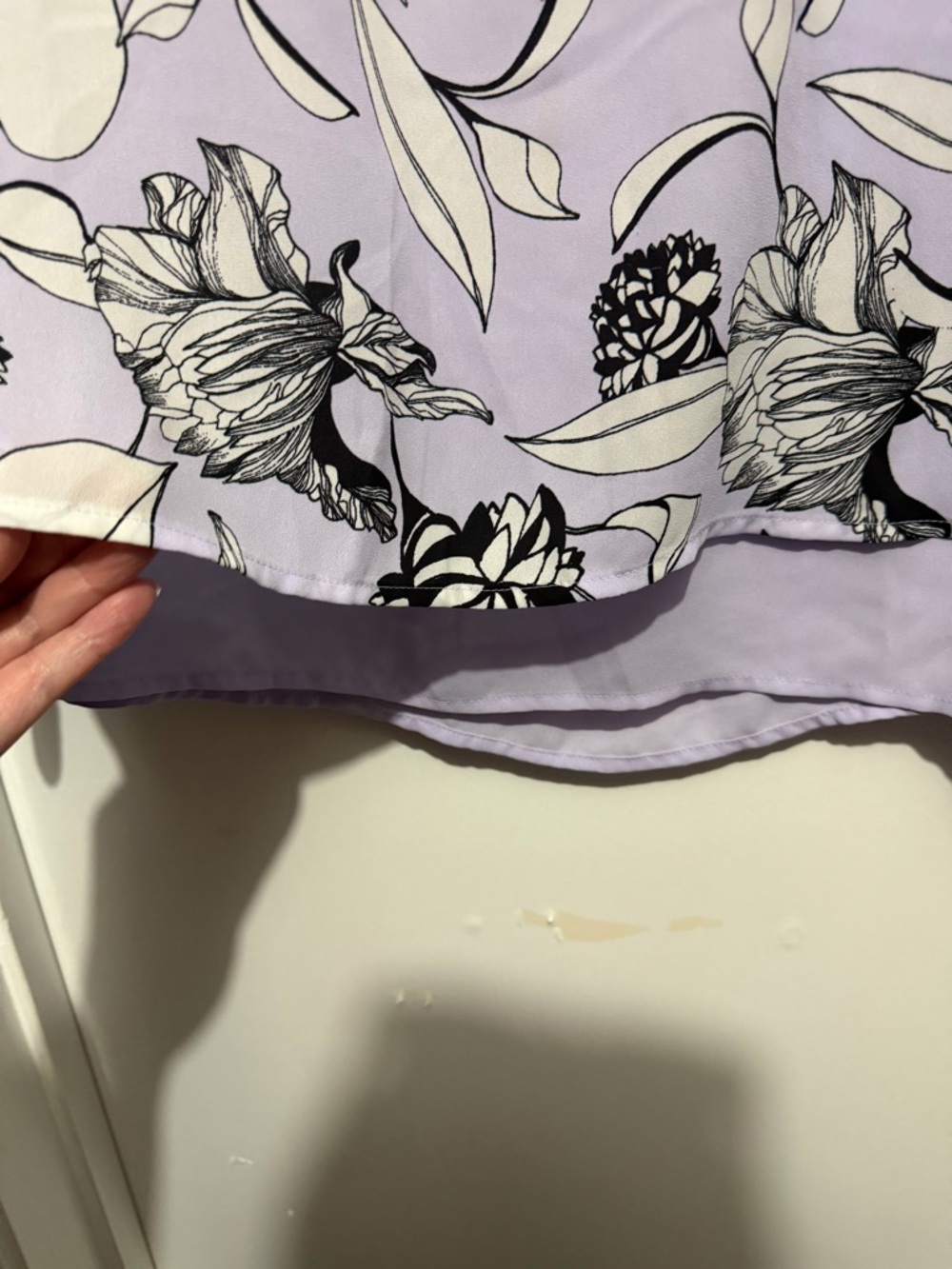 Apt. 9 - Drape Black Floral Blouse - Picture 2 of 9